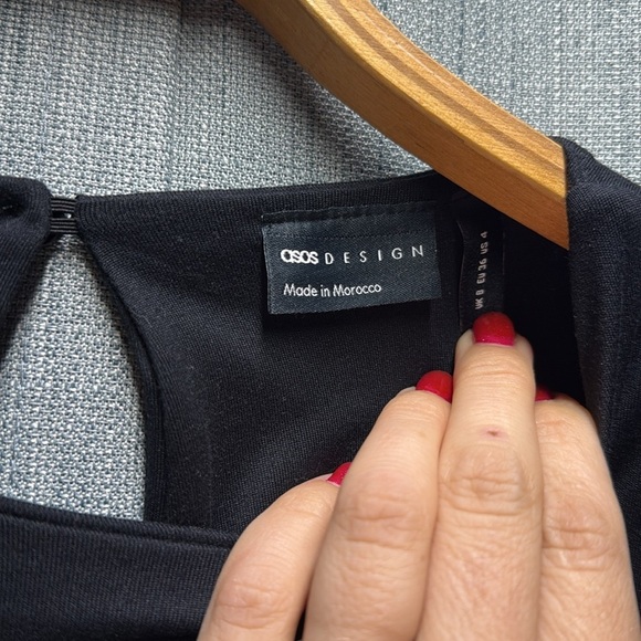 ASOS Black Long Sleeve Jumpsuit size 4 - Picture 4 of 8